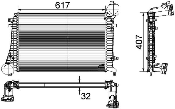 MAHLE CI 162 000P Charge Air Cooler