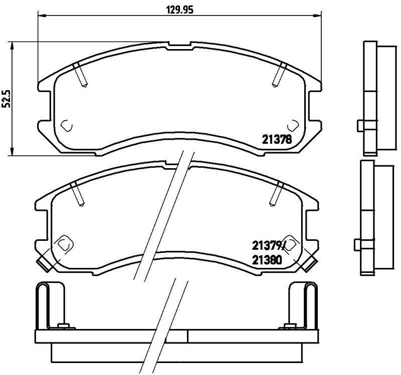 BREMBO P24024 Brake Pad Set, disc brake