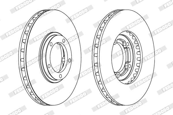 FERODO Disque de frein DDF1658