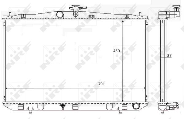 NRF 59081 Radiator, engine cooling