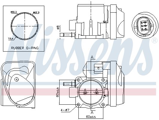 NISSENS 955005 Throttle Body