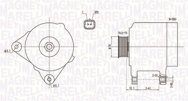 MAGNETI MARELLI generátor 063731824010