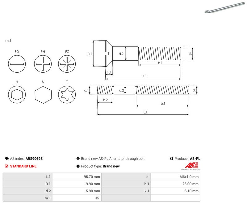 AS-PL ARS9069S Repair Set, alternator