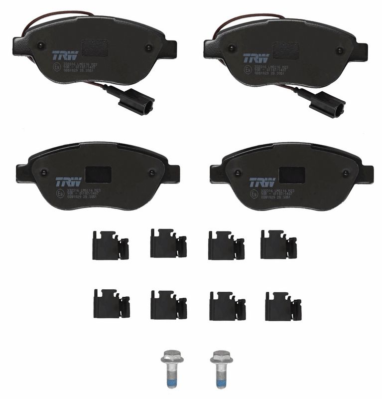 TRW GDB1829 Brake Pad Set, disc brake