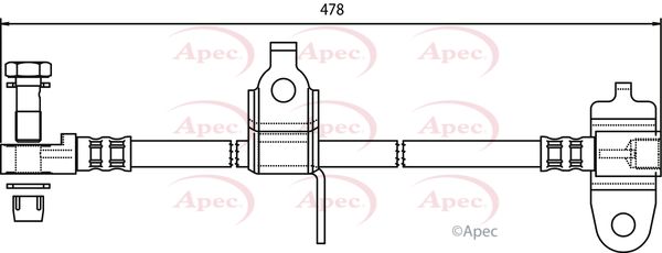 APEC Brake Hose HOS3556