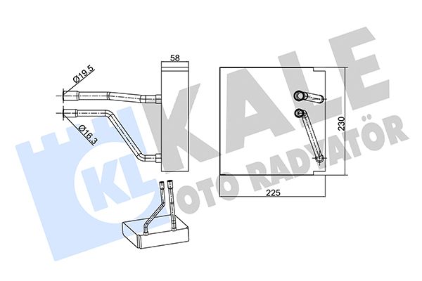 KALE FORD випарник Fiesta V,Fusion 03-