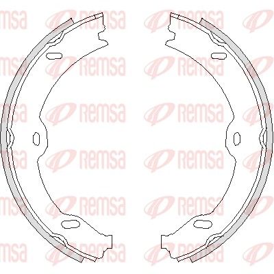 REMSA Mercedess Колодки гальмівні барабанні W211 03-