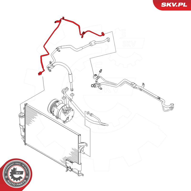 Трубопровід високого/низького тиску, кондиціонер повітря, Skv Germany 43SKV588