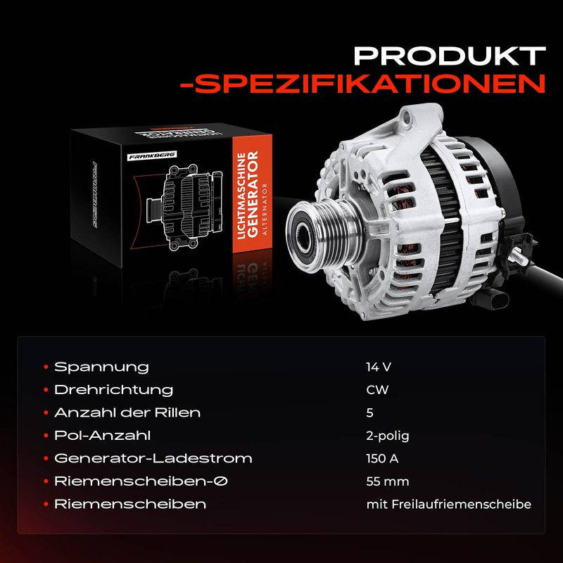 Frankberg 5481FB0001772 Alternator