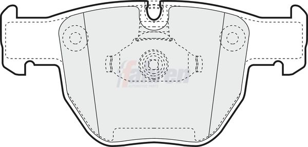 Fahren Brake Pad Set, disc brake FBP3586