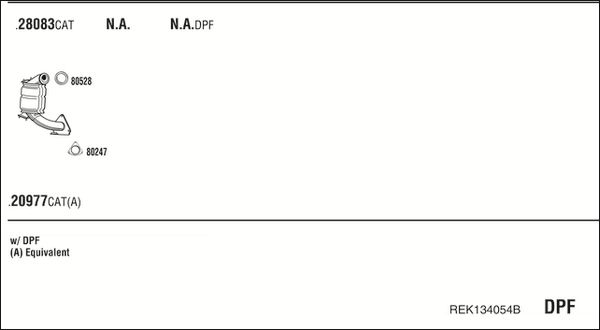 ABGASANLAGE WALKER REK134054B