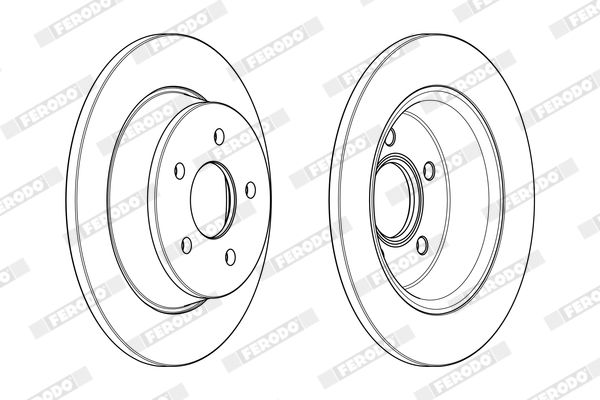 Гальмівний диск, Ferodo DDF2058C