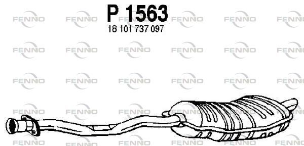 FENNO hátsó hangtompító P1563