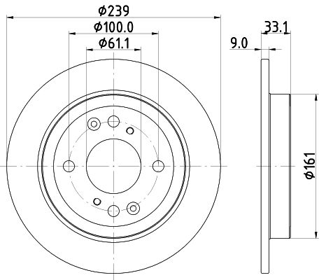 Гальмівний диск, Hella Pagid 8DD355132-061