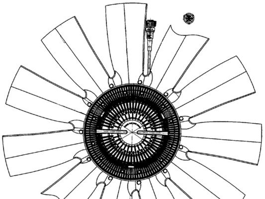 MAHLE CFF 503 000P Fan, engine cooling