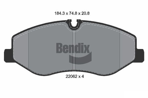 BENDIX Braking fékbetétkészlet, tárcsafék BPD1306