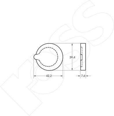 1-GNC R-121 - Brake Pad Set, disc brake