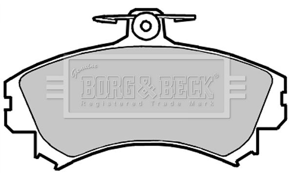 BORG & BECK fékbetétkészlet, tárcsafék BBP2151