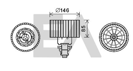 Motor eléctrico, ventilador habitáculo