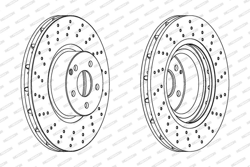 Disc frana DDF1248C-1 FERODO