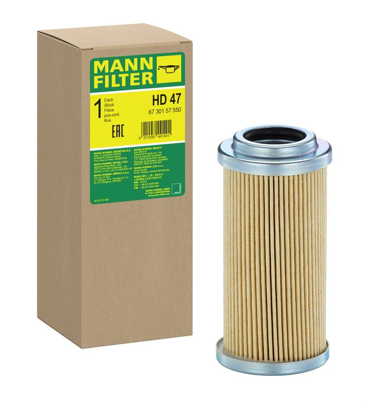 Filtru hidraulic, sistem directie HD 47 MANN-FILTER