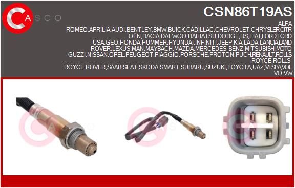 SONDA LAMBDA CASCO CSN86T19AS