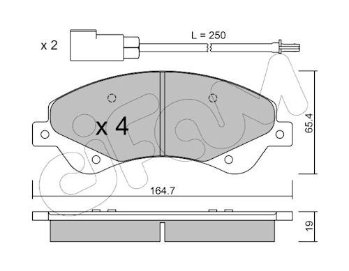 CIFAM 822-679-0 Brake Pad Set, disc brake