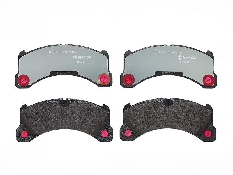 Piduriklotsi komplekt, ketaspidur, BREMBO P 65 026