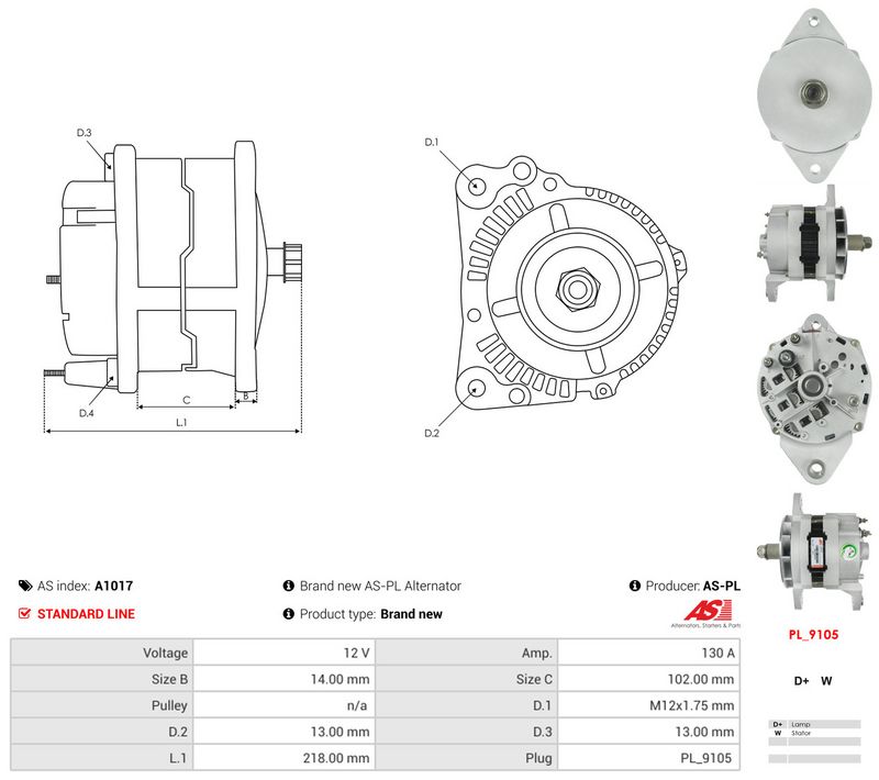 Generaator, AS-PL A1017