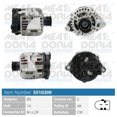 MEAT & DORIA Dynamo / Alternator 5510309