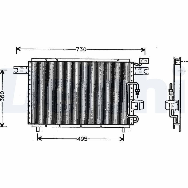 DELPHI kondenzátor, klíma TSP0225291