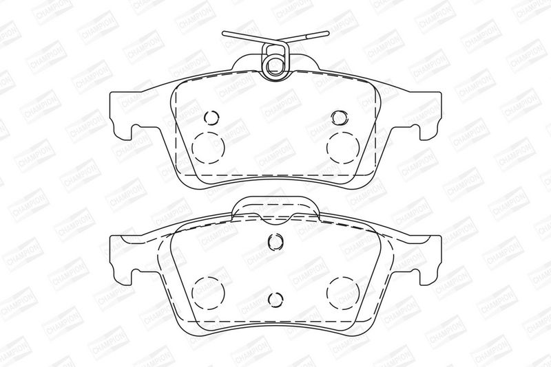 CHAMPION Plaquettes de frein à disque 573732CH