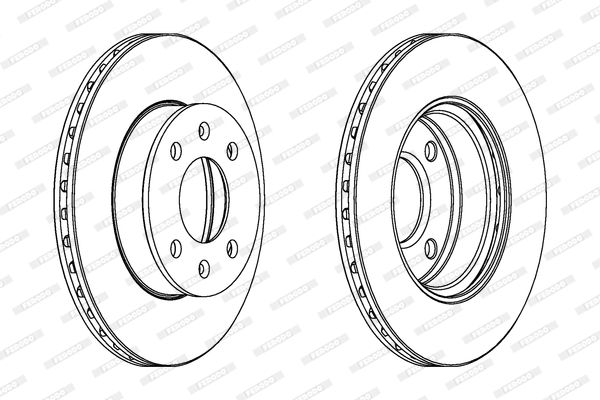 FERODO DDF1268C Brake Disc