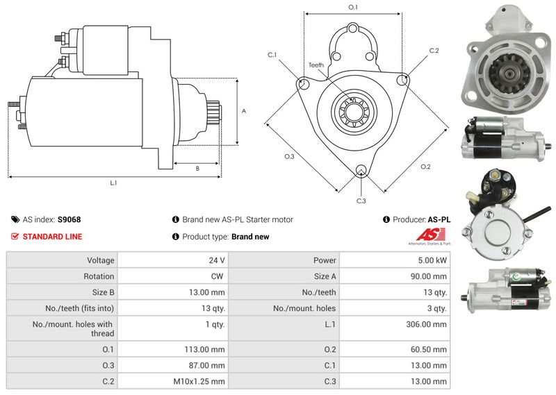 AS-PL S9068 Starter