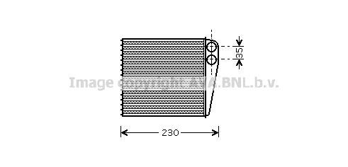 VNA6229 AVA Радіатор опалення Audi A3Q3, Caddy III,IV, Golf, Passat, Tiguan, Touran, Skoda Octavia AVA QUALITY COOLING V