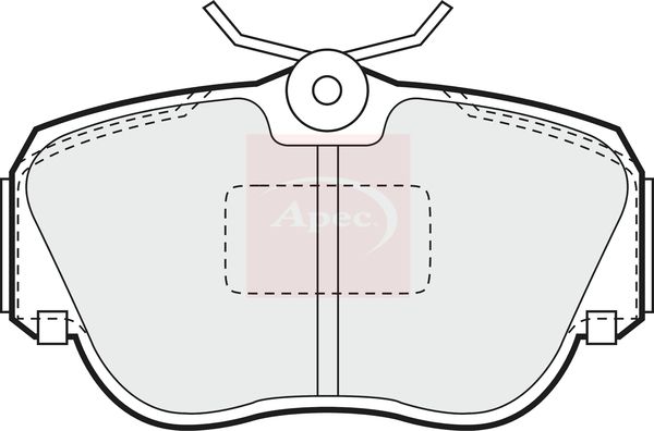 APEC Brake Pad Set, disc brake PAD608