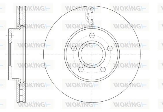 Гальмівний диск, Woking D61560.10