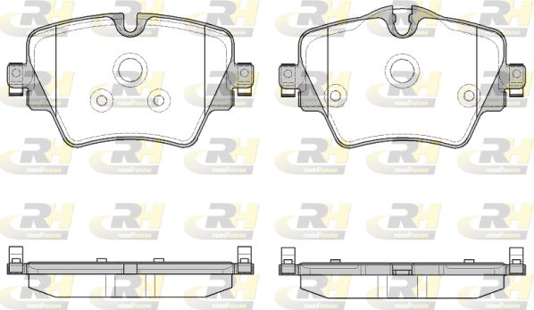 Комплект гальмівних накладок, дискове гальмо, Roadhouse 2162508