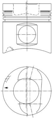 Product Image - Zuiger - 92052700 - KOLBENSCHMIDT