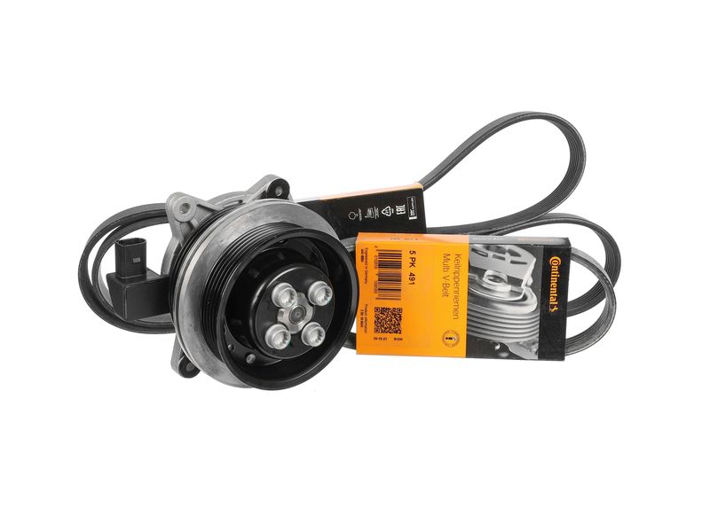 Product Image - Waterpomp + multi v-riemset - PW0010 - ET ENGINETEAM