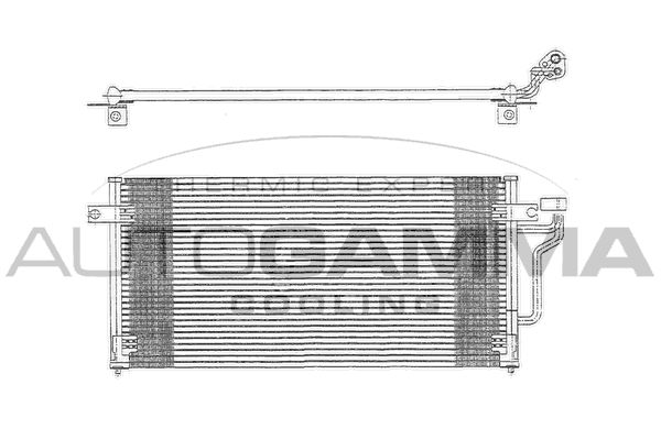 AUTOGAMMA kondenzátor, klíma 102711