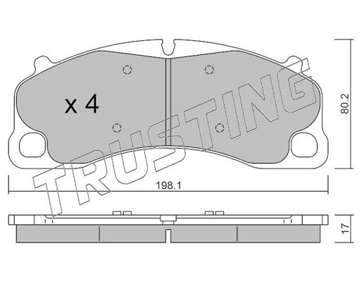 Тормозные колодки Porsche Cayman 99135194783