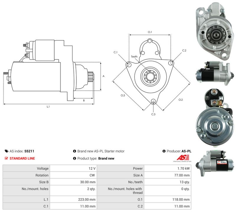 Starter, AS-PL S5211