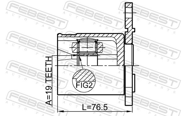 FEBEST 1811-MOKR Joint Kit, drive shaft