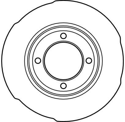 TRW DF1665 Brake Disc