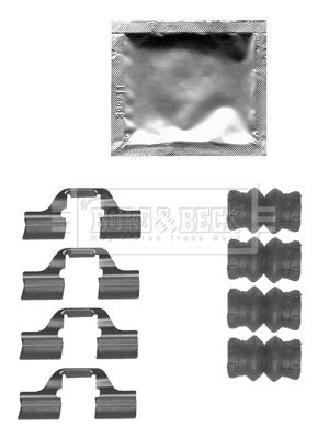 Kit de accesorios, pastillas de frenos