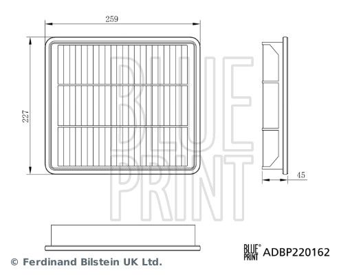 Blue Print Air Filter ADBP220162