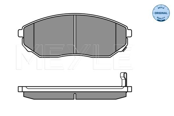 Комплект гальмівних накладок, дискове гальмо, Meyle 0252409217/W