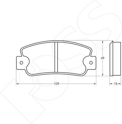 1-GNC R-211 - Brake Pad Set, disc brake