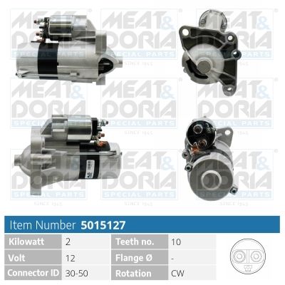 MEAT & DORIA Startmotor / Starter 5015127